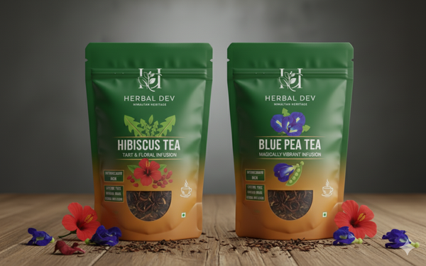 Combo-Blue Pea & Hibiscus Flower Tea