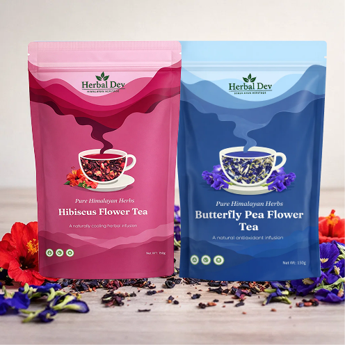 Butterfly Pea & Hibiscus Flower Tea Duo